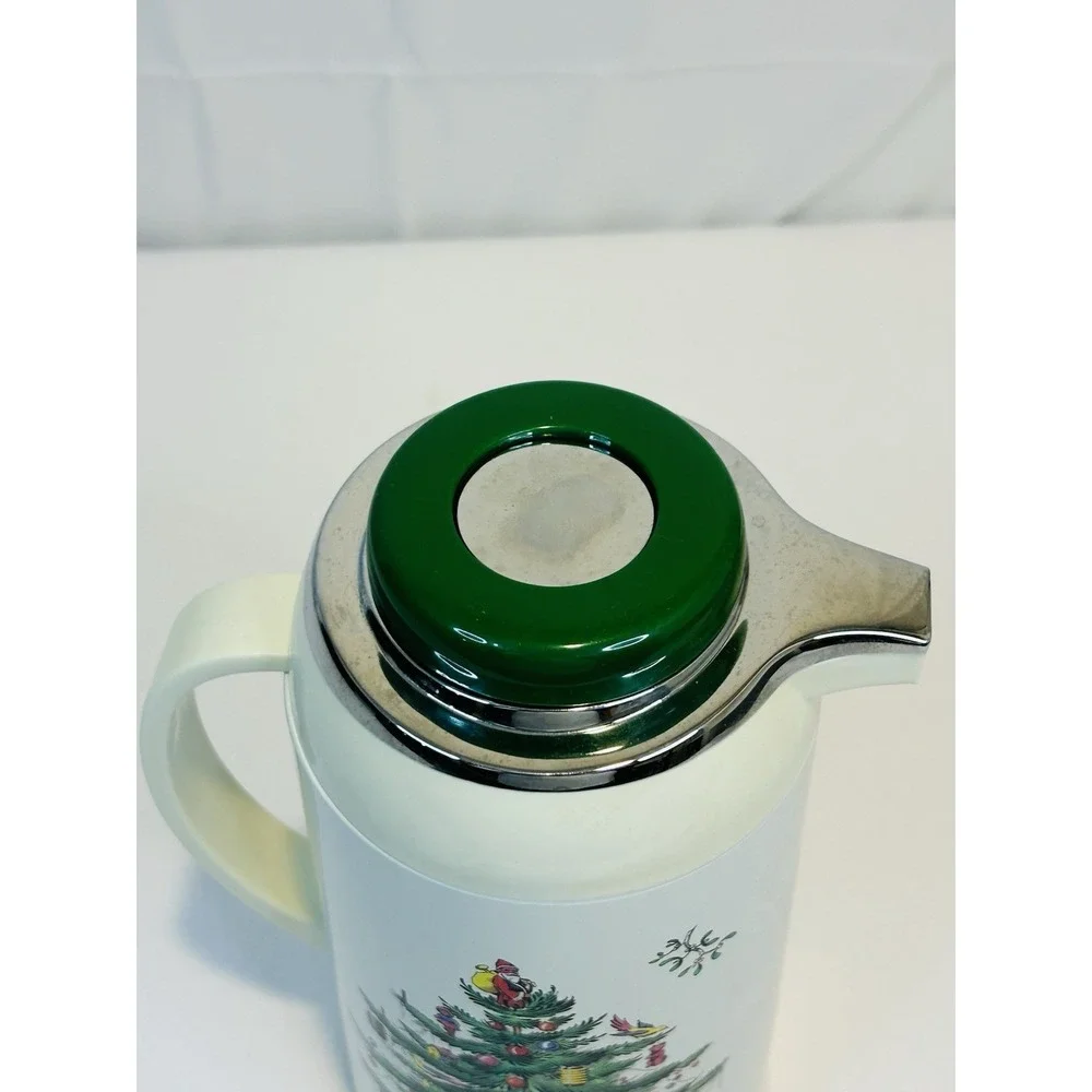 Spode Christmas Tree Santa Carafe Thermos Hot Coffee Tea Cocoa